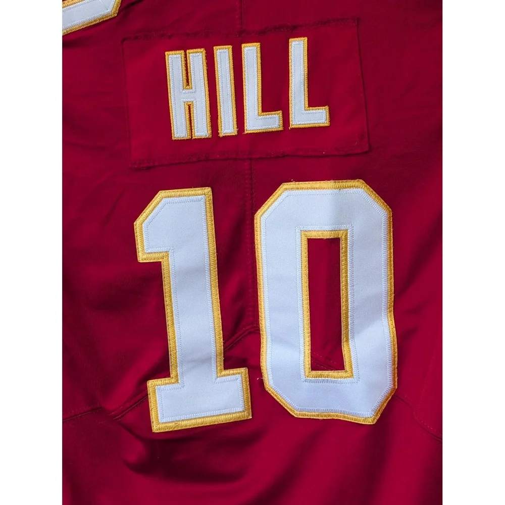 Nike Kansas City Chiefs Tyreek Hill 10 Stitched Football Jersey Red Kids Small